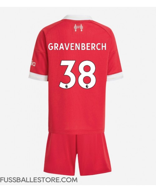 Günstige Liverpool Ryan Gravenberch #38 Heimtrikotsatz Kinder 2025-26 Kurzarm (+ Kurze Hosen) Günstige Liverpool Ryan Gravenberch #38 Heimtrikotsatz Kinder 2025-26 Kurzarm (+ Kurze Hosen)